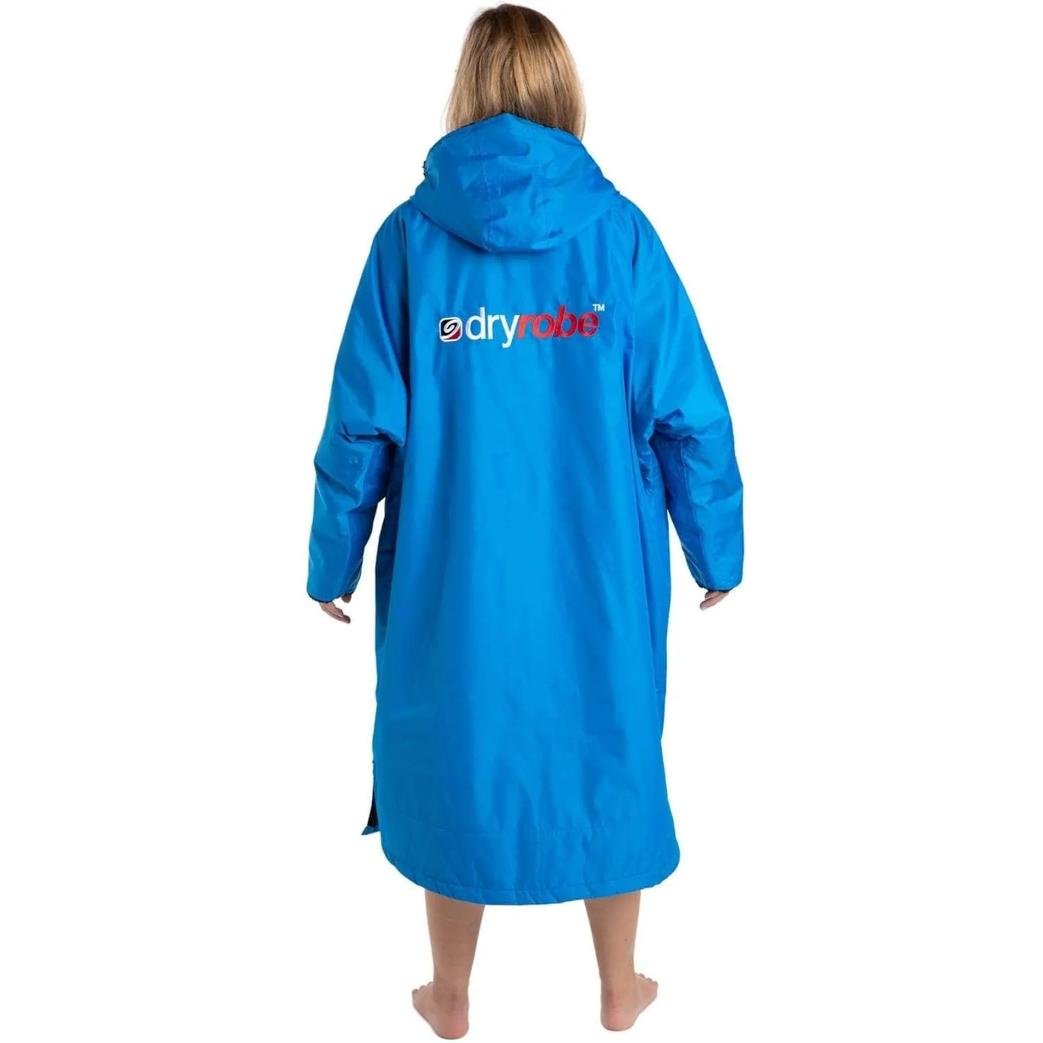 Dryrobe Advance Long Sleeve Drying & Changing Robe - Cobalt Blue/Black