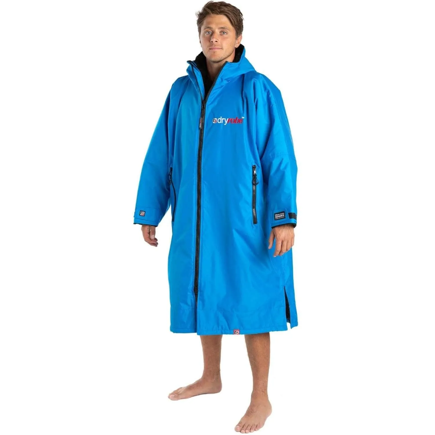 Dryrobe Advance Long Sleeve Drying & Changing Robe - Cobalt Blue/Black