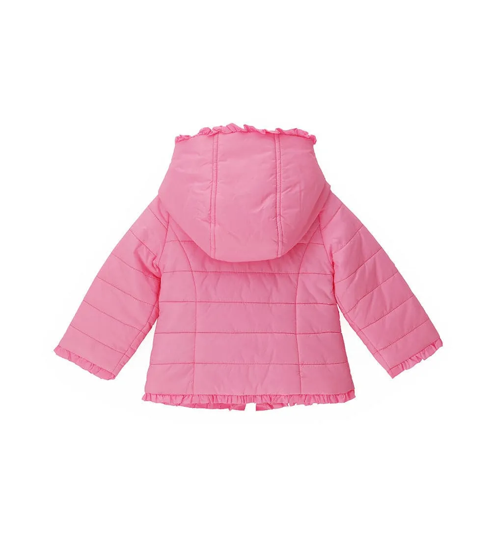 FASHIONABLY LITE PUFFER JACKET IN CANDY PINK