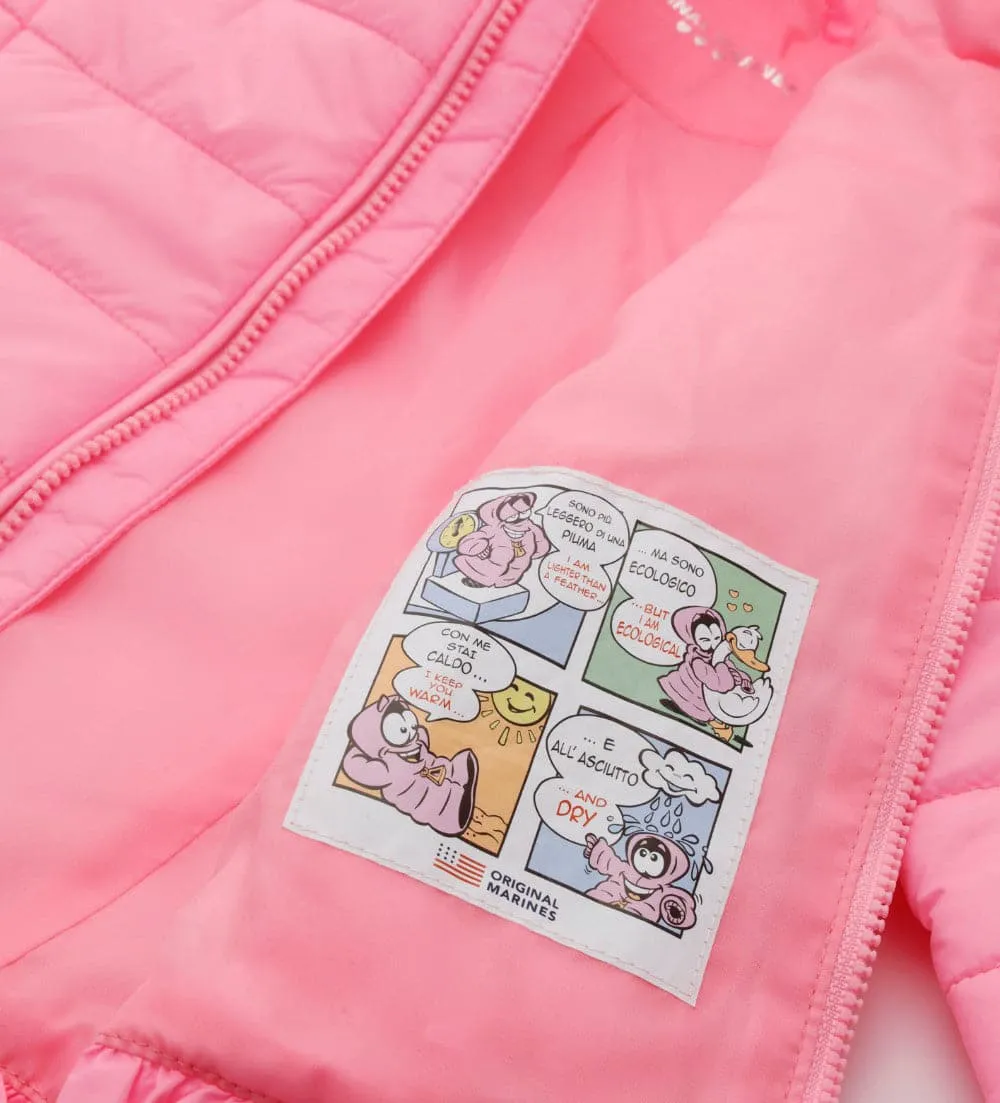 FASHIONABLY LITE PUFFER JACKET IN CANDY PINK