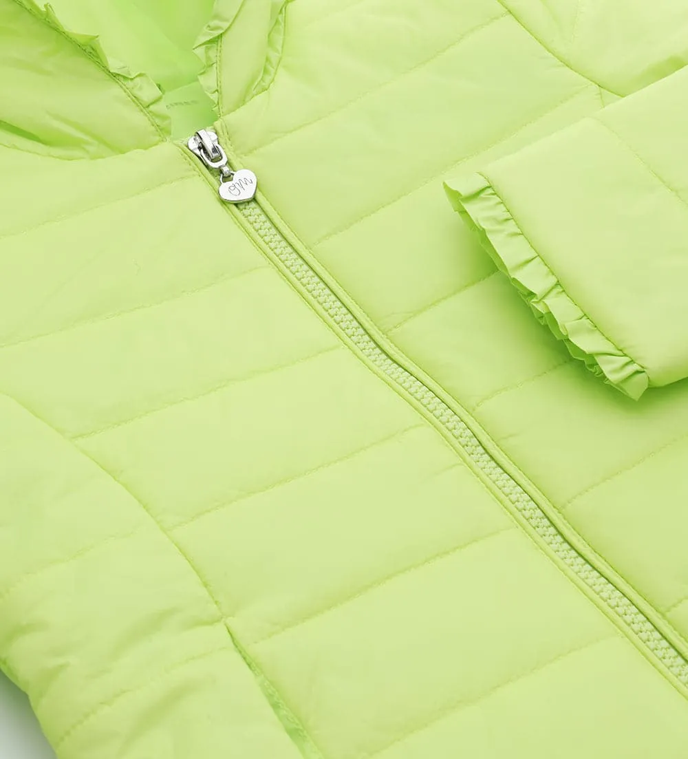 FASHIONABLY LITE PUFFER JACKET IN GREEN