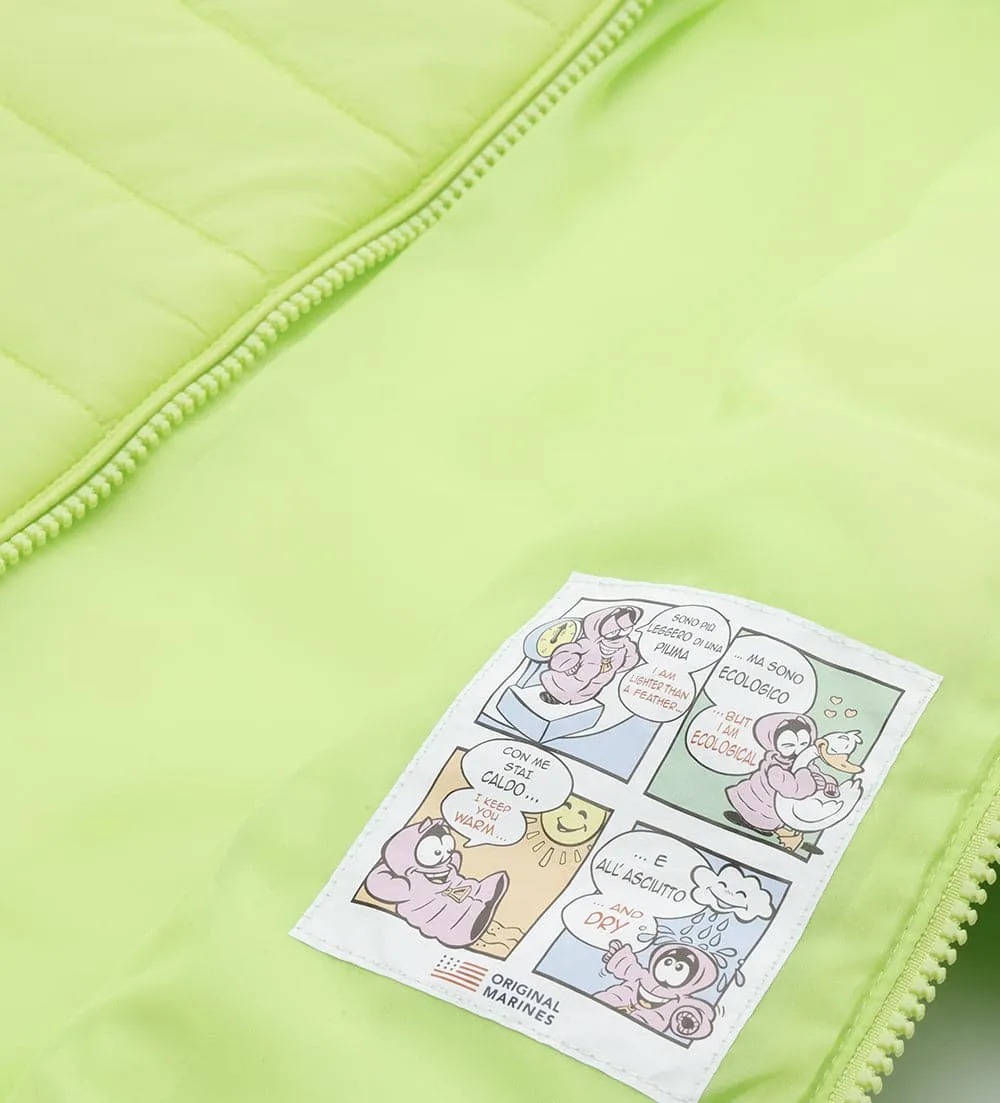 FASHIONABLY LITE PUFFER JACKET IN GREEN