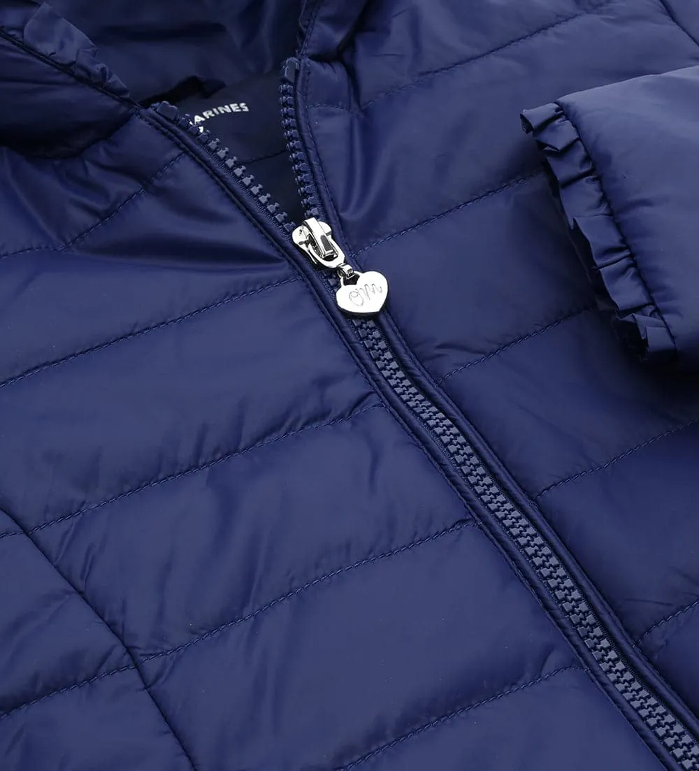 FASHIONABLY LITE PUFFER JACKET IN NAVY