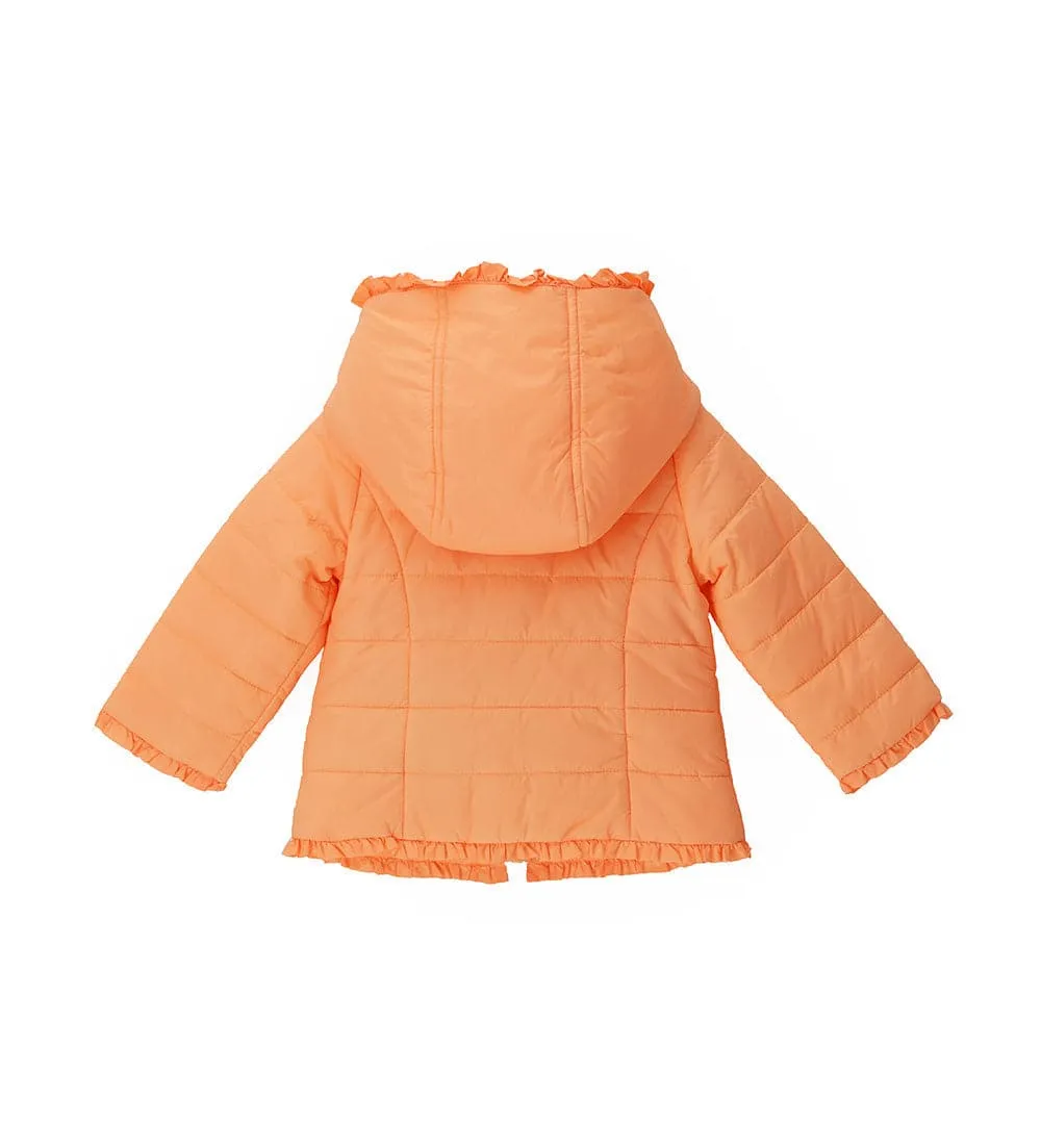 FASHIONABLY LITE PUFFER JACKET IN ORANGE