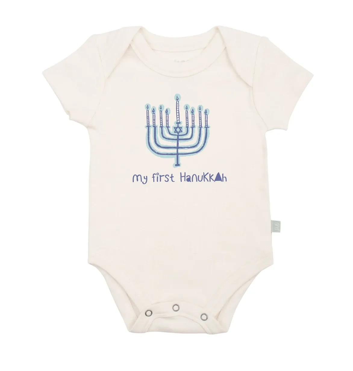 finn and emma graphic bodysuit - first hanukkah