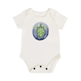 finn and emma graphic bodysuit - turtle easy being green