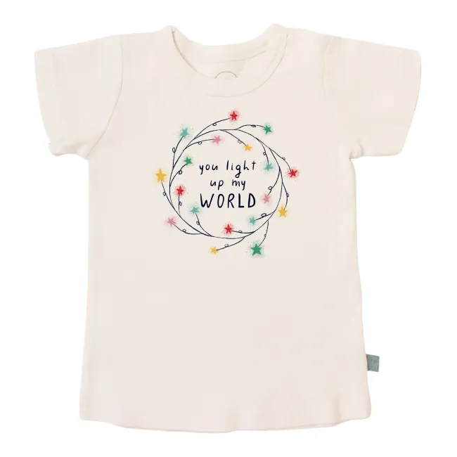 finn and emma graphic tee - light up my world