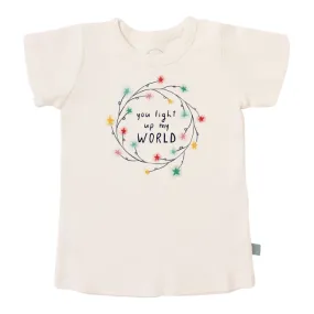 finn and emma graphic tee - light up my world