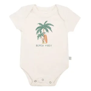 Finn and Emma Organic Short Sleeve Bodysuit - Beach Vibes