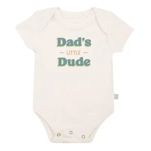 Finn and Emma Organic Short Sleeve Bodysuit - Dad's Little Dude