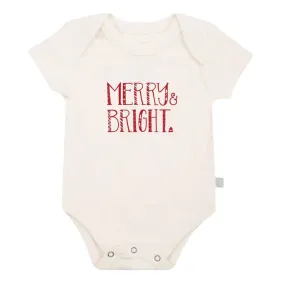 Finn and Emma Organic Short Sleeve Bodysuit - Merry & Bright