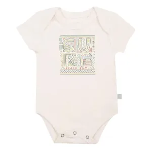 Finn and Emma Organic Short Sleeve Bodysuit - Surf