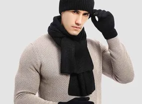 FitVille Knitted Hat and Scarf Set