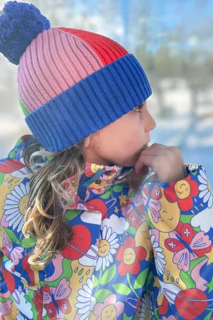 Frugi Rainbow Rib Bobble Hat