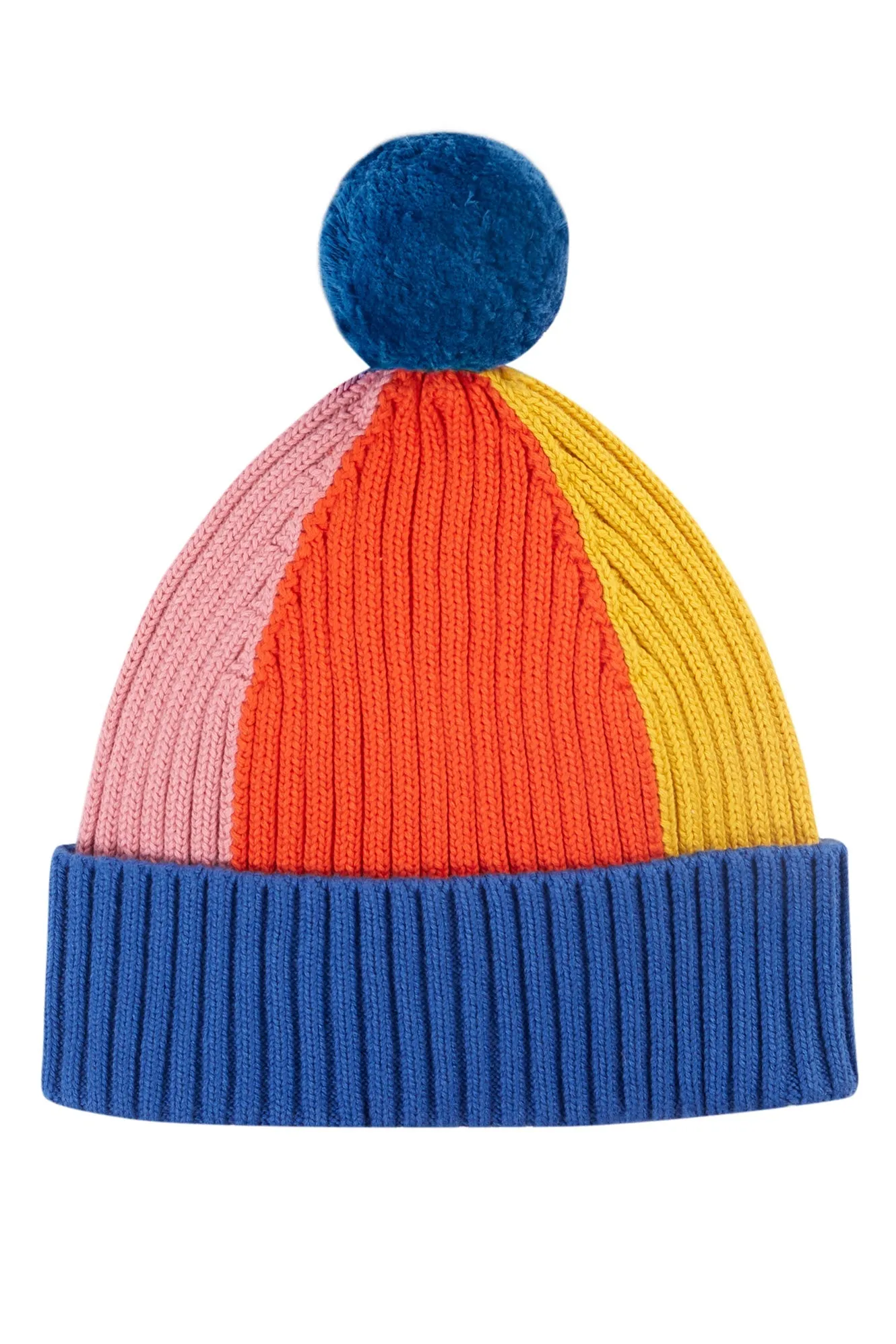 Frugi Rainbow Rib Bobble Hat