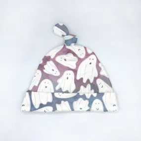 Ghosts Halloween Organic Cotton Baby Hat (0-3M) | *25% Off!*