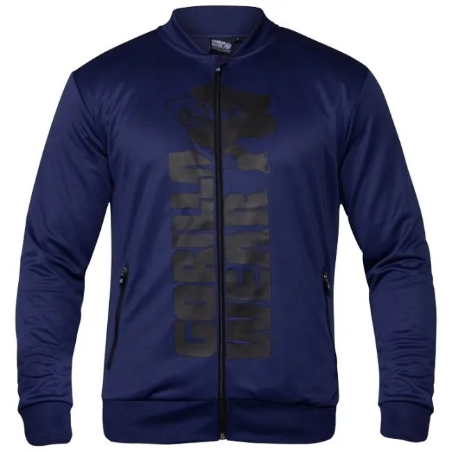 Gorilla Wear Ballinger Track Jacket - Navy Blue-Black