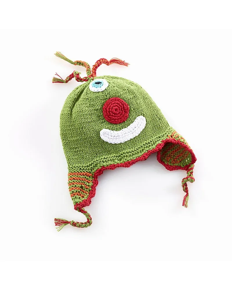 Green Cheeky Monster Hat (6-12months)