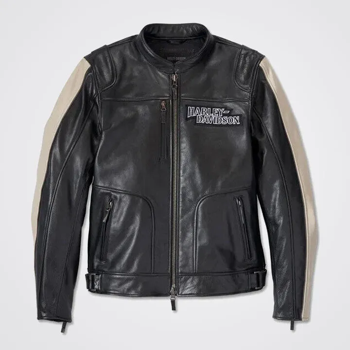 Harley-Davidson Enduro Screamin' Eagle Men’s Black Leather Jacket