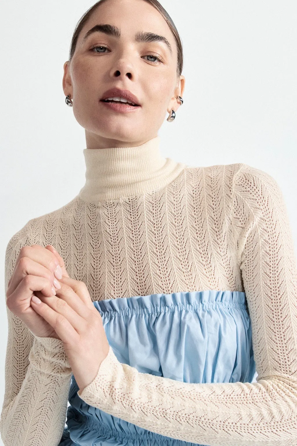 Harriet Knit Skivvy Cream