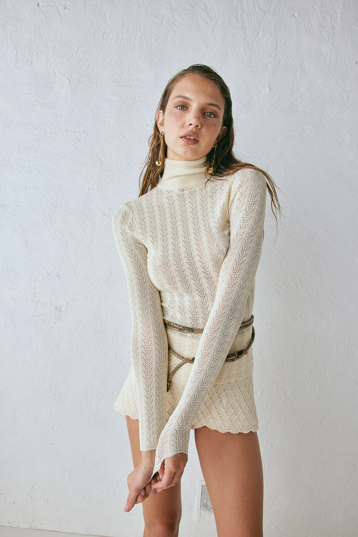 Harriet Knit Skivvy Cream