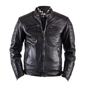 Helstons Cruiser Black Leather Motorcycle Jacket