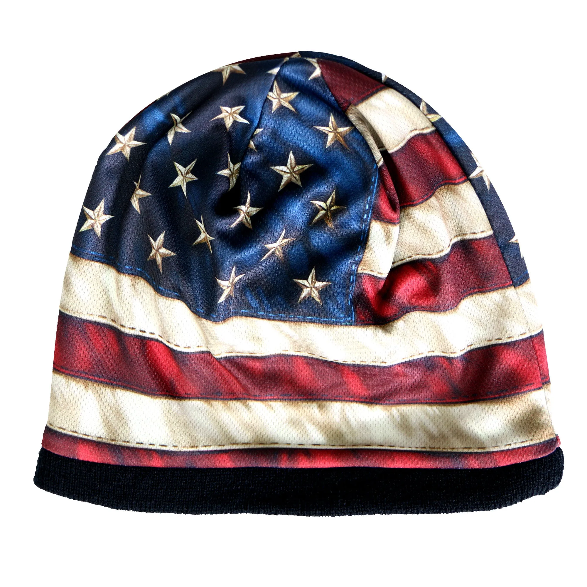 Hot Leathers KHC1009 American Flag Beanie