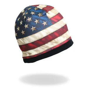 Hot Leathers KHC1009 American Flag Beanie