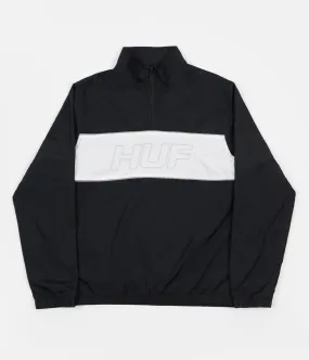 HUF Stadium Half Zip Track Jacket - Black