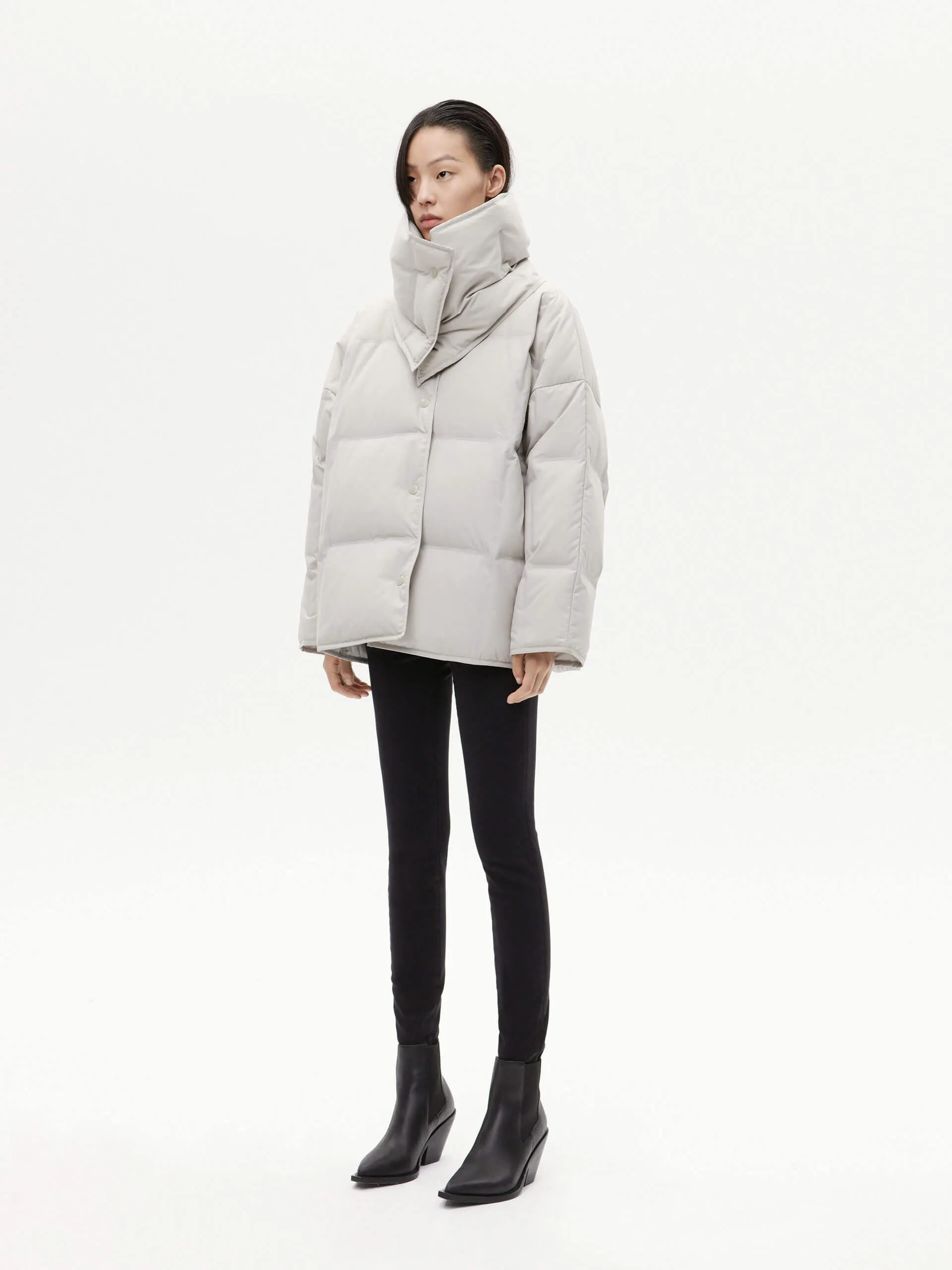 Include Scarf Puffer Coat