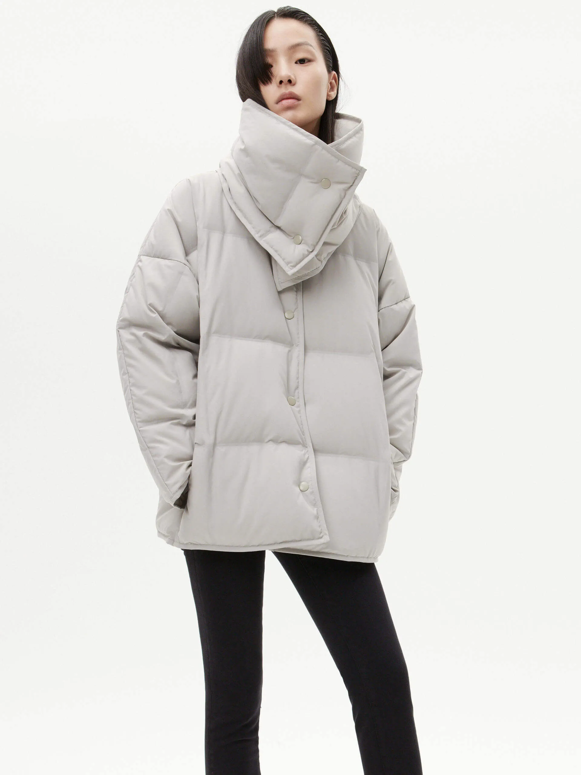 Include Scarf Puffer Coat