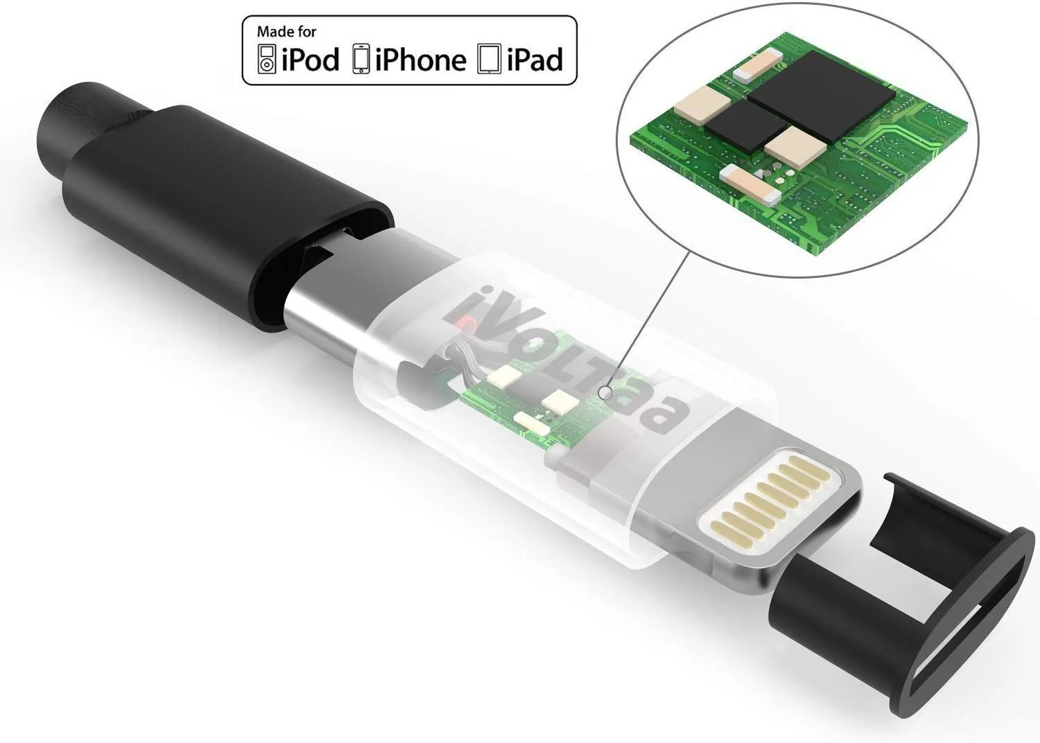 iVoltaa MFi Certified Braided Lightning Cable - (6 Feet - 1.8M)