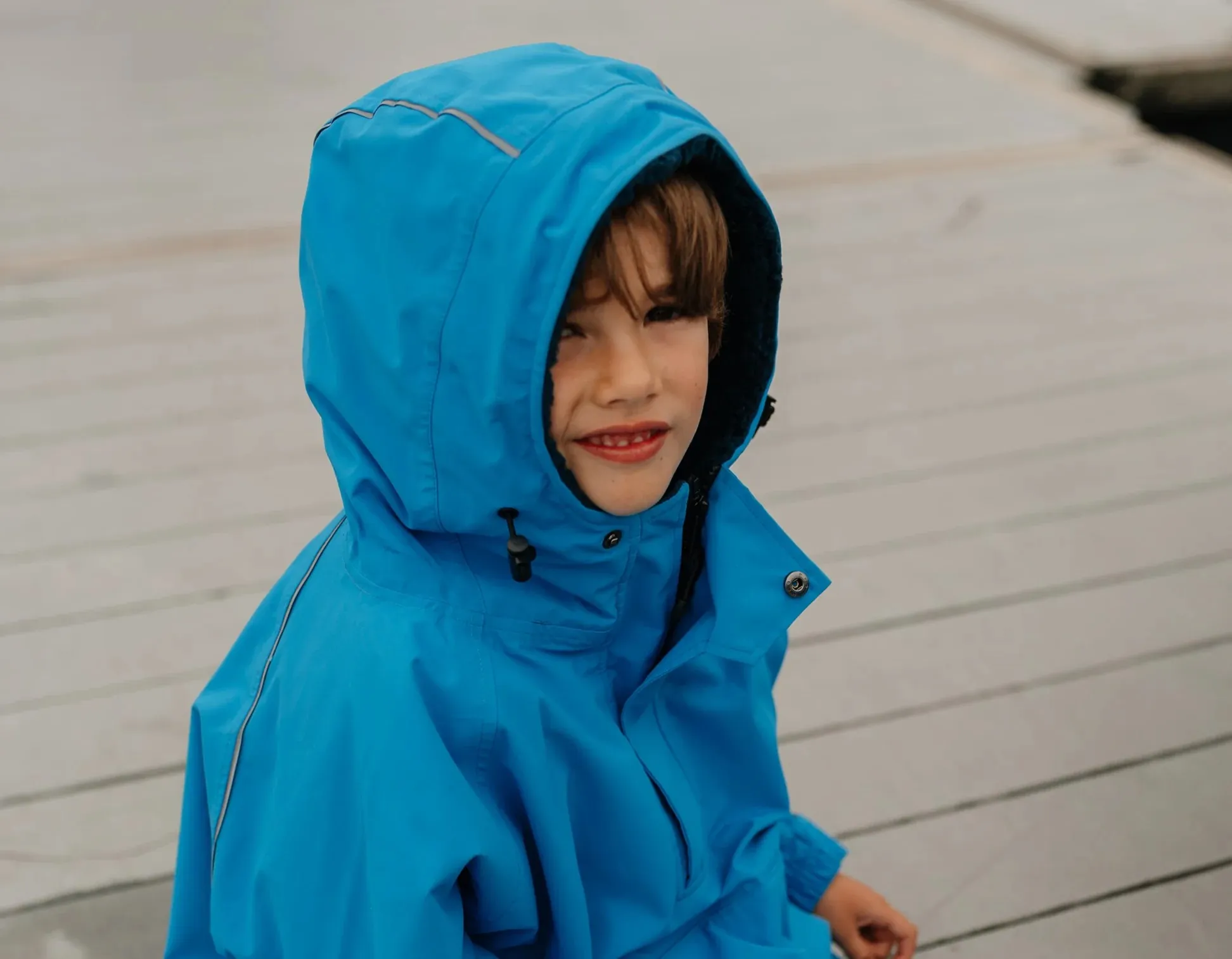 Kids Dry Poncho - Marine