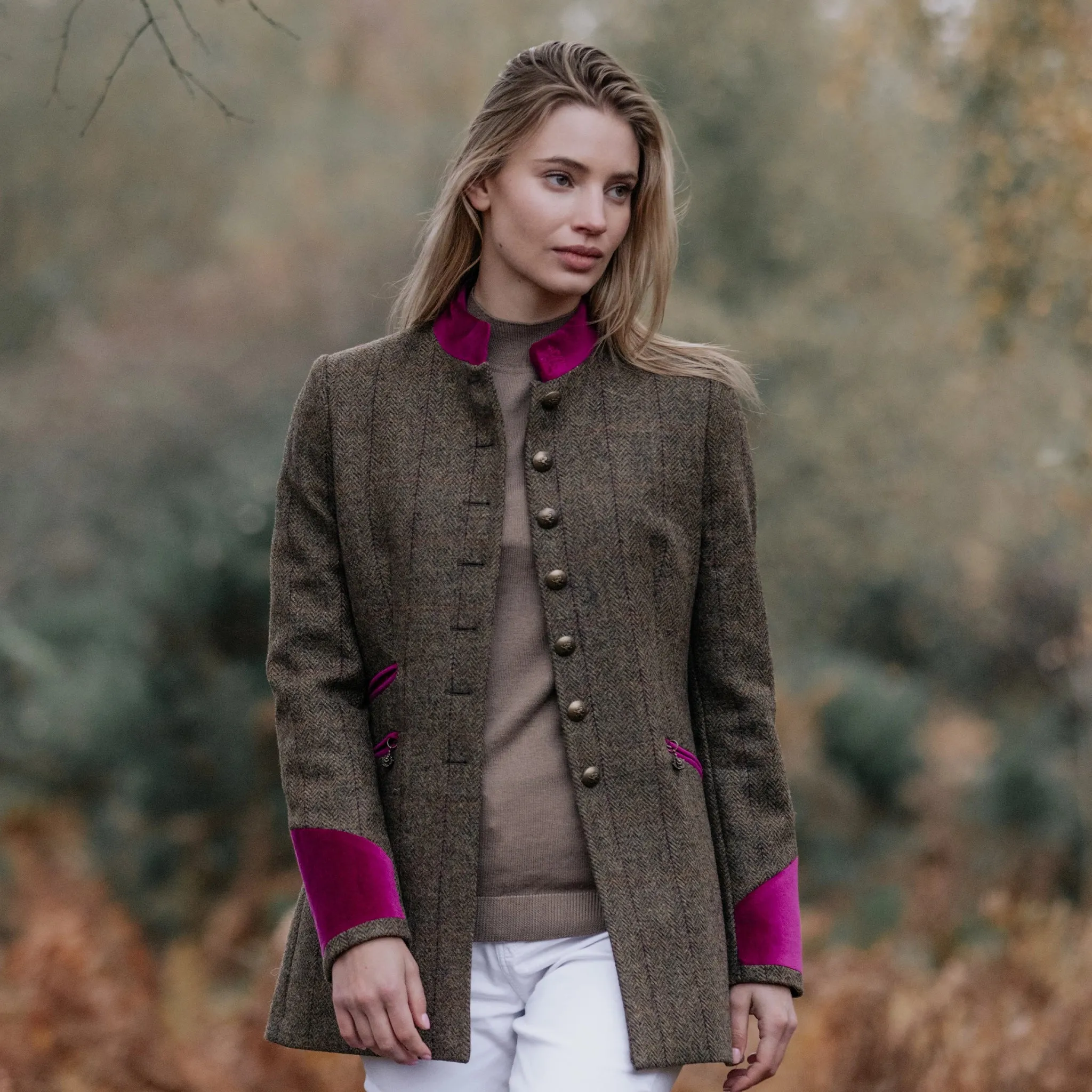 Knightsbridge Fuchsia Wool Jacket