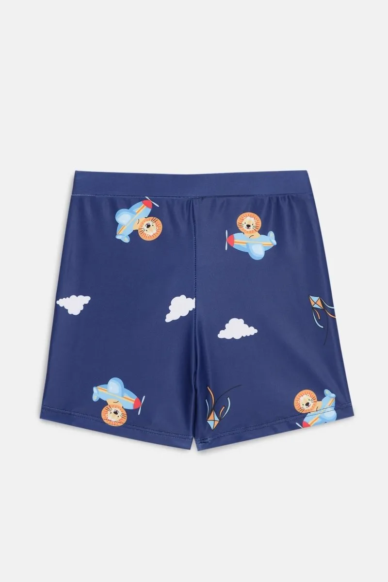 Leo Sky Explorer Boys T-shirt And Short Swim Set