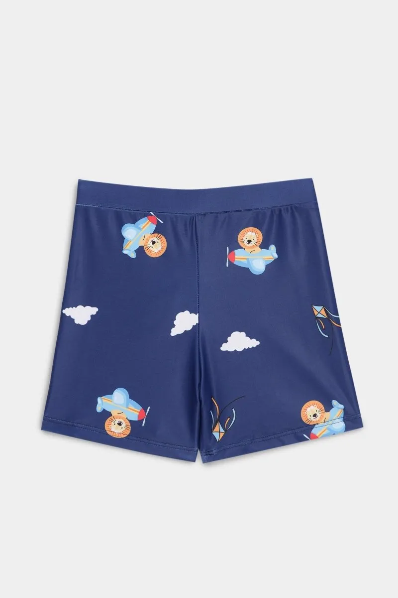 Leo Sky Explorer Boys T-shirt And Short Swim Set