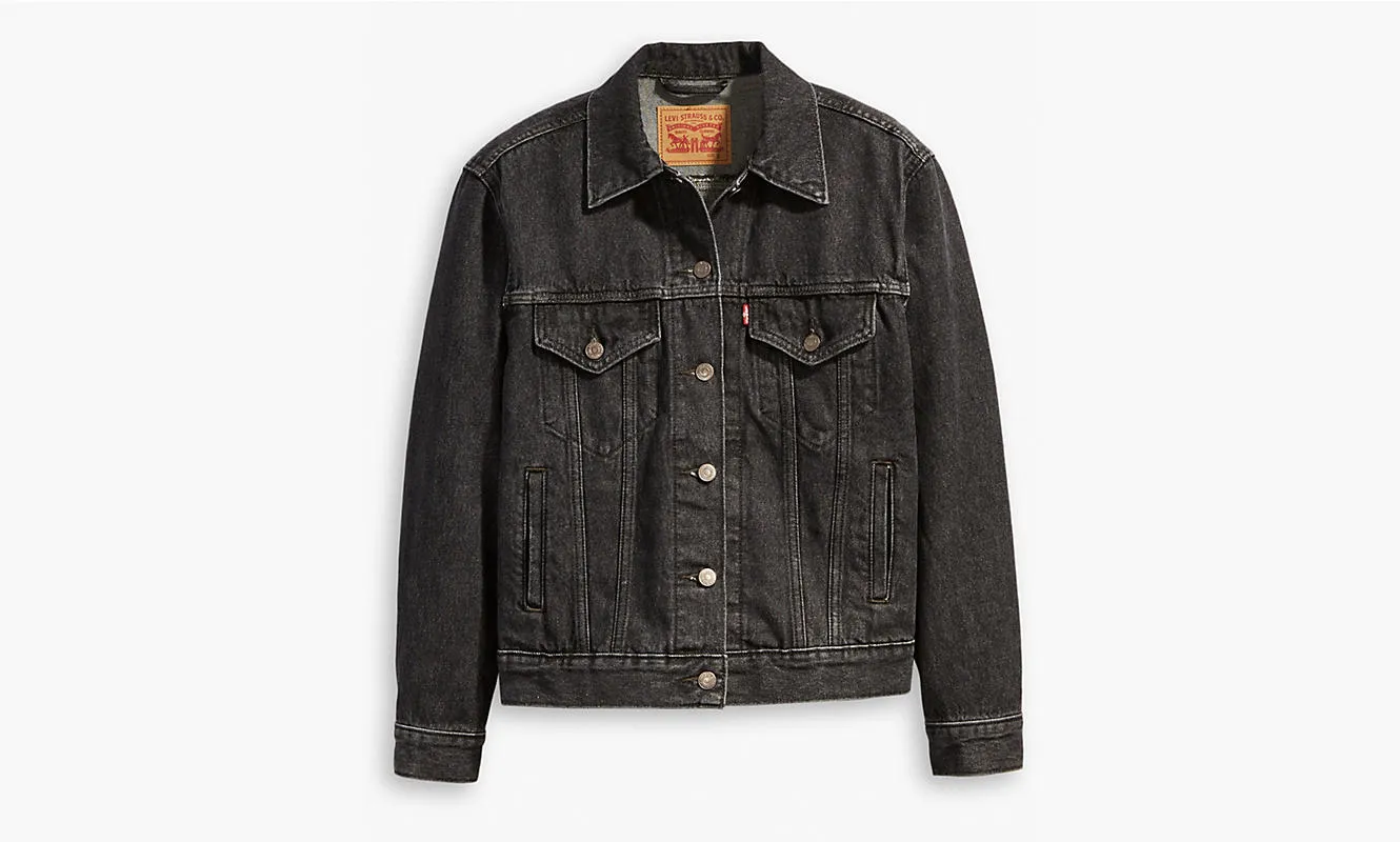 Levis Women's Fringe Ex Boyfriend Trucker Jacket