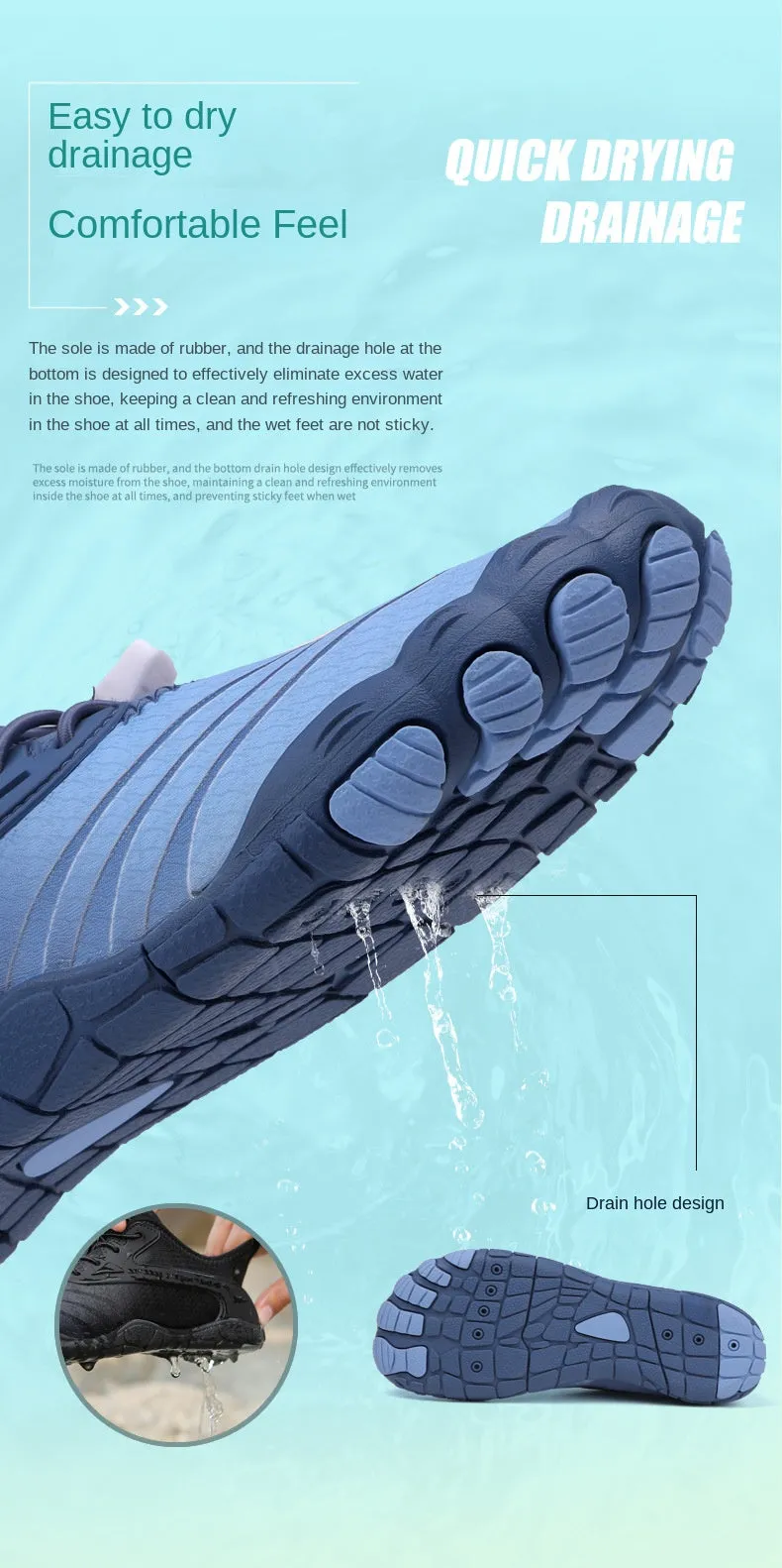 Lightweight Amphibious Shoes for Fishing and Hiking