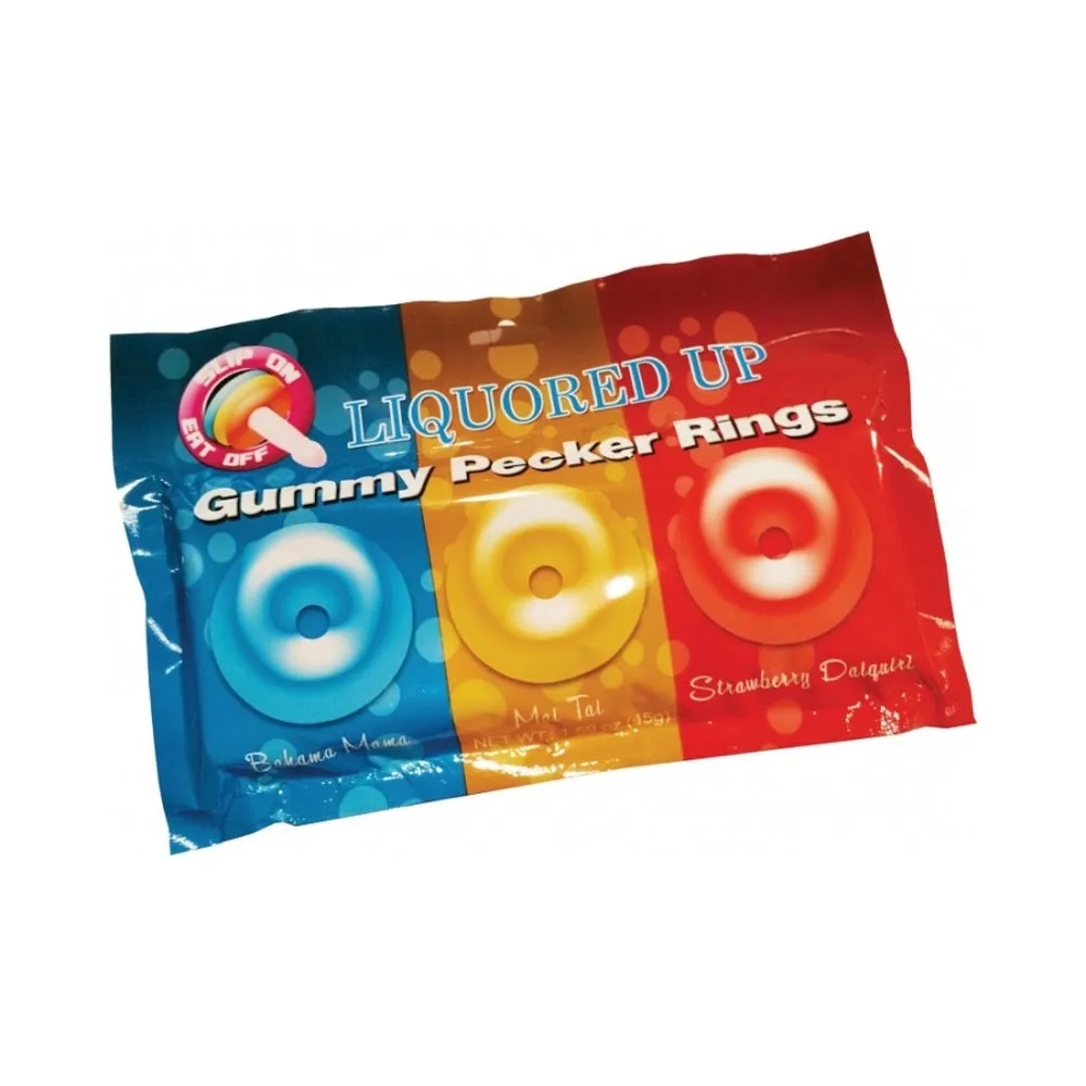 Liquored Up Pecker Gummy Rings 3 Pack