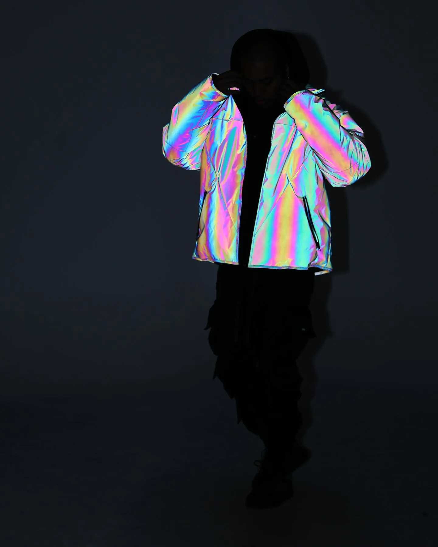 Loiter NYC Men's Spectrum Puffer Jacket Iridescent 3M/Multi-coloured