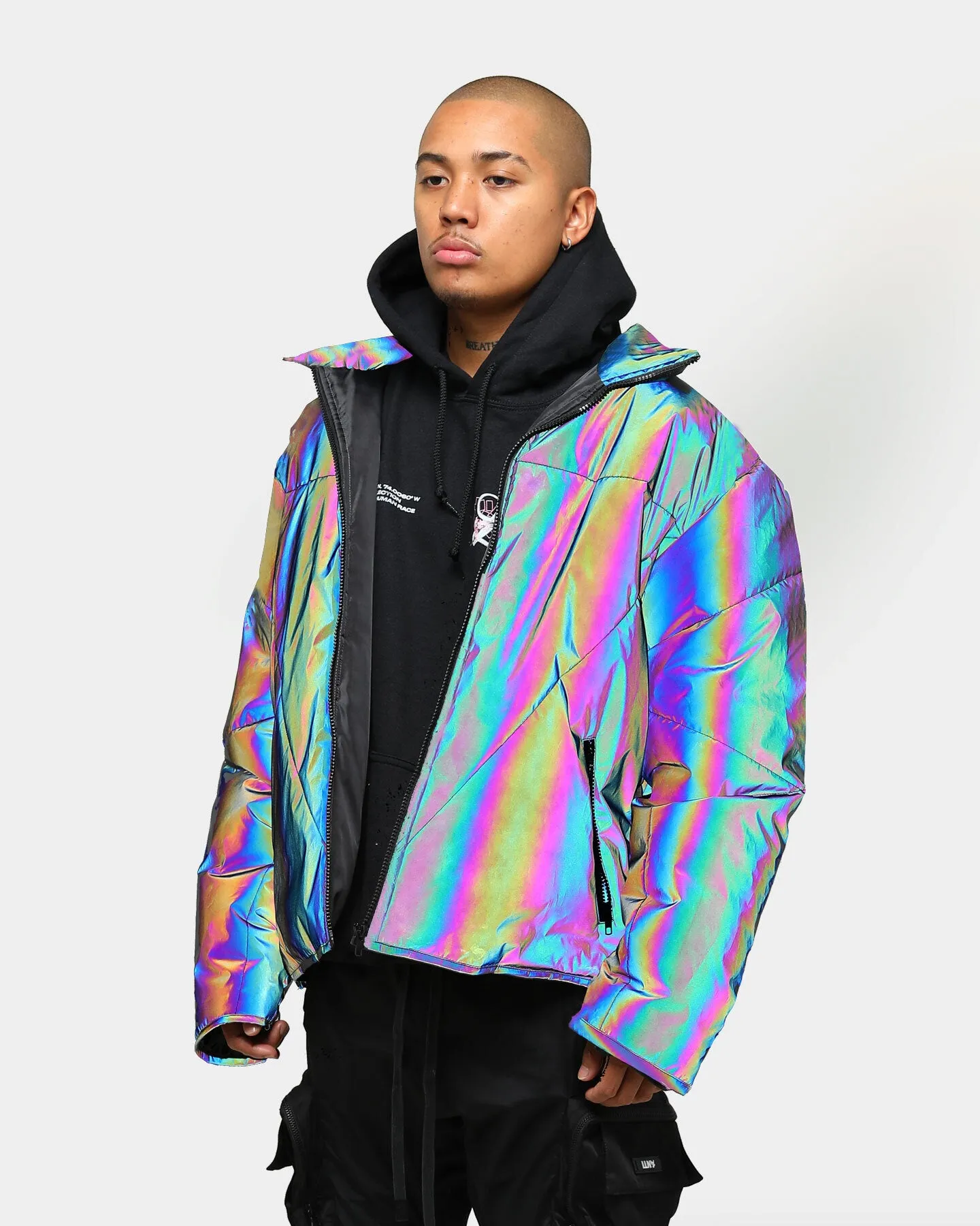 Loiter NYC Men's Spectrum Puffer Jacket Iridescent 3M/Multi-coloured