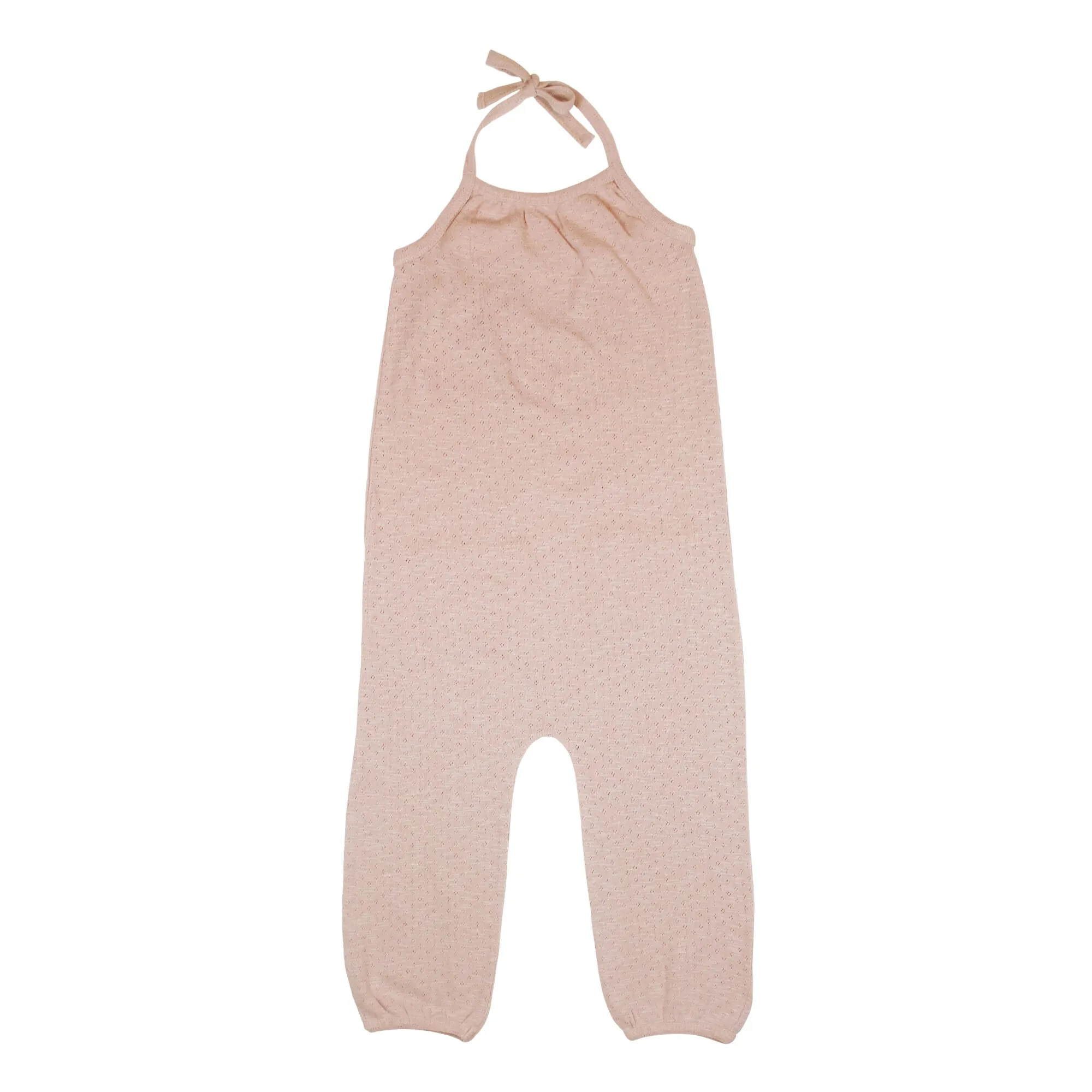 L'ovedbaby Kids Pointelle Halter Romper