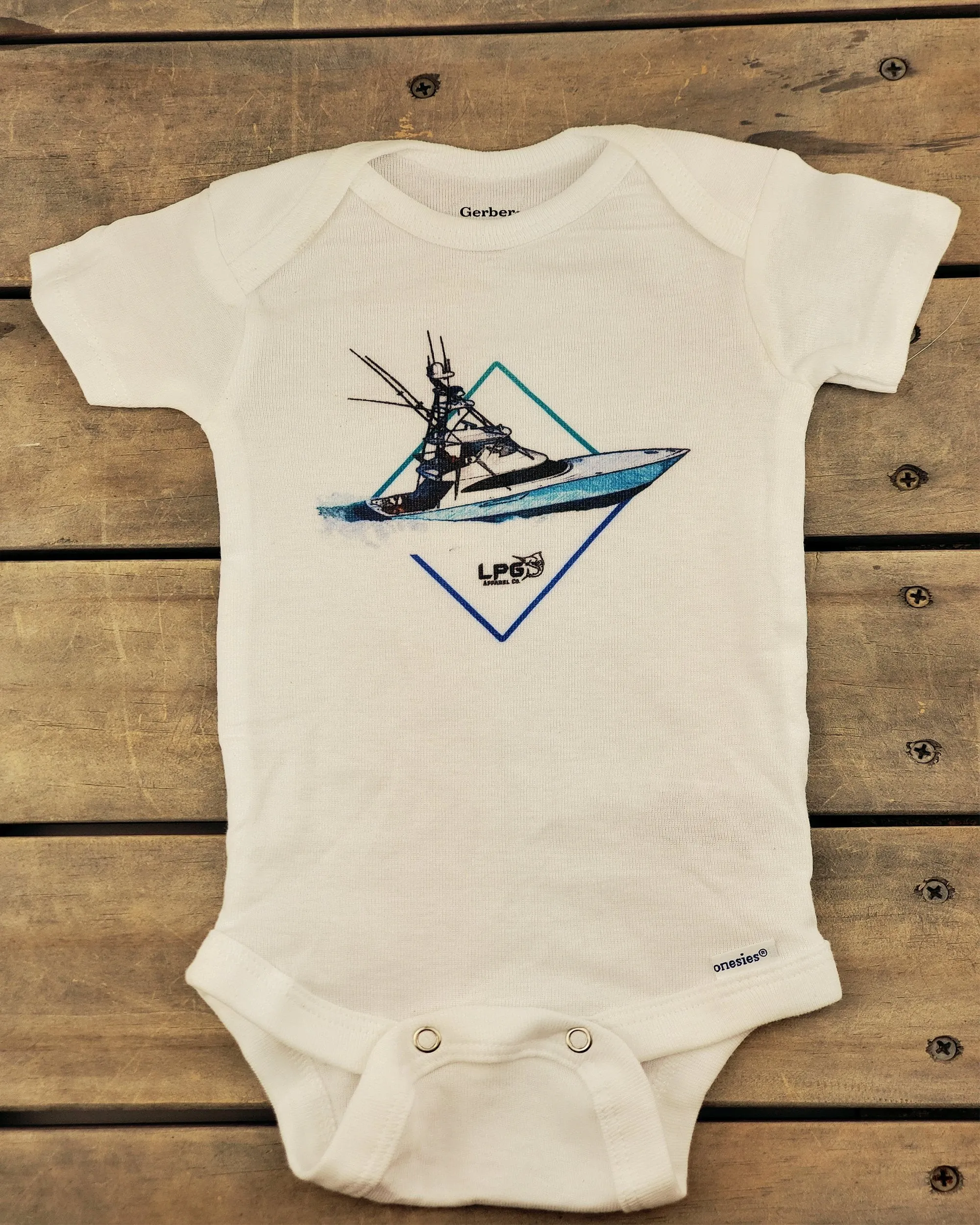 LPG Apparel Co. Diamond Sportfish Fishing Onesie®