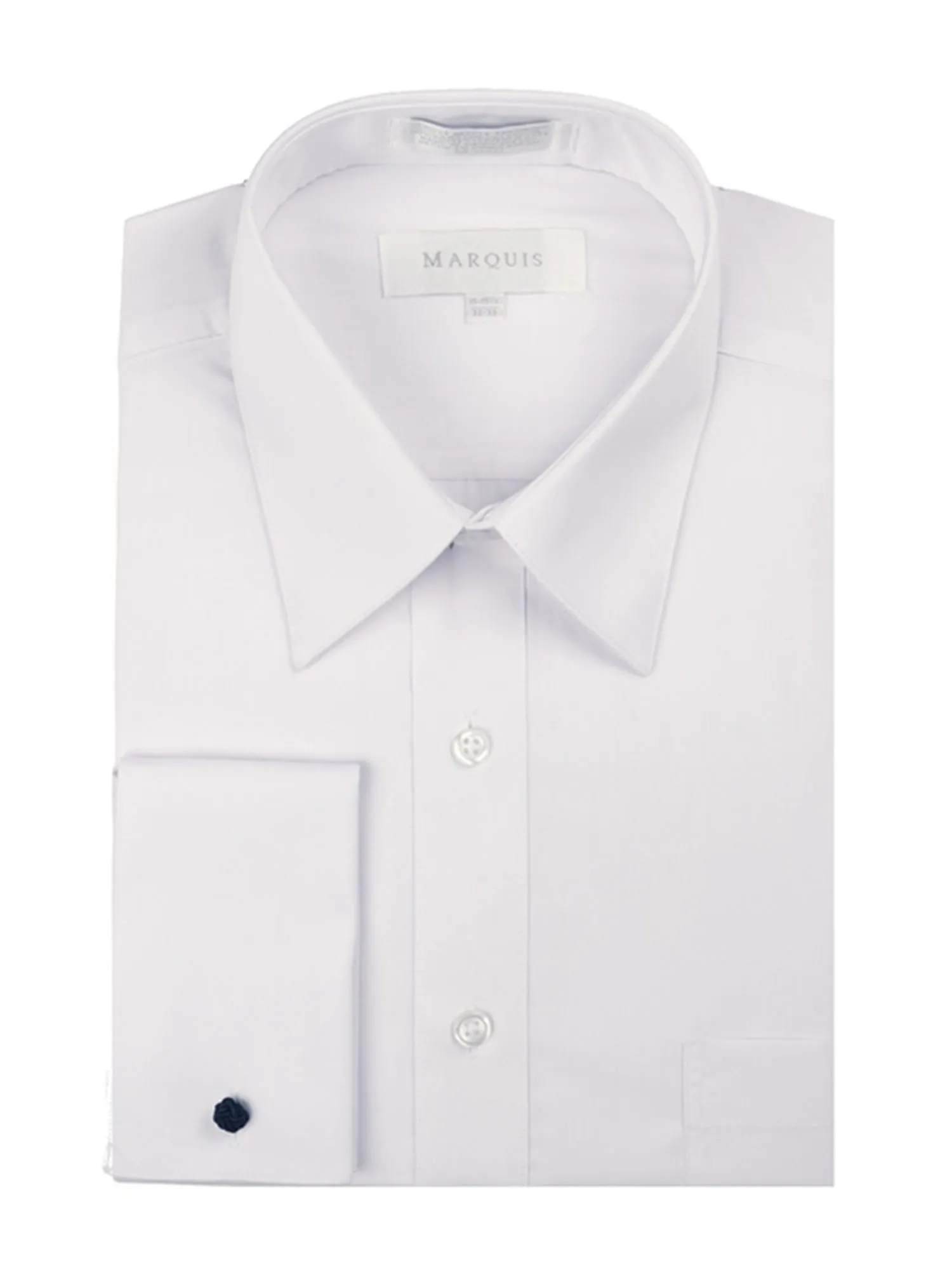 Marquis Men's Slim Fit French Cuff Dress Shirt - Cufflinks Included