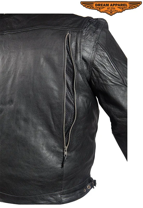 Mens Racer Jacket With Cuffs