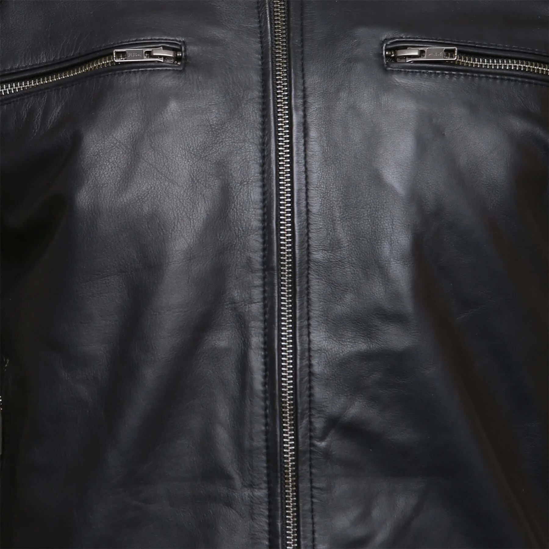 Mens Real Leather Black Cowhide Biker Jacket Vintage Retro Cafe Racer