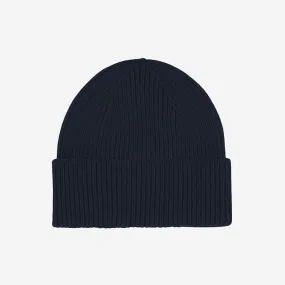 Merino Wool Beanie - Navy Blue