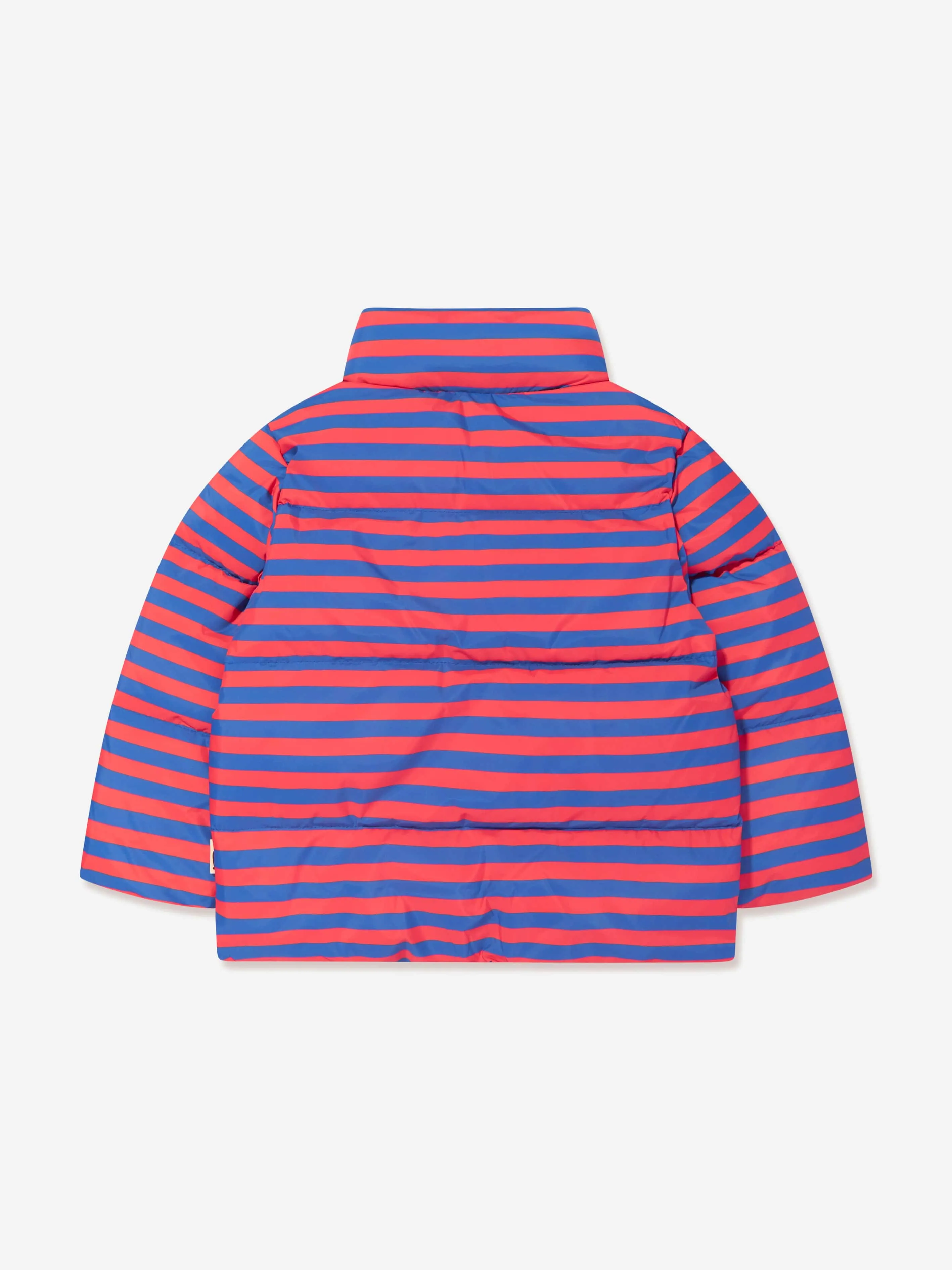 Mini Rodini Kids Striped Puffer Jacket in Multicolour