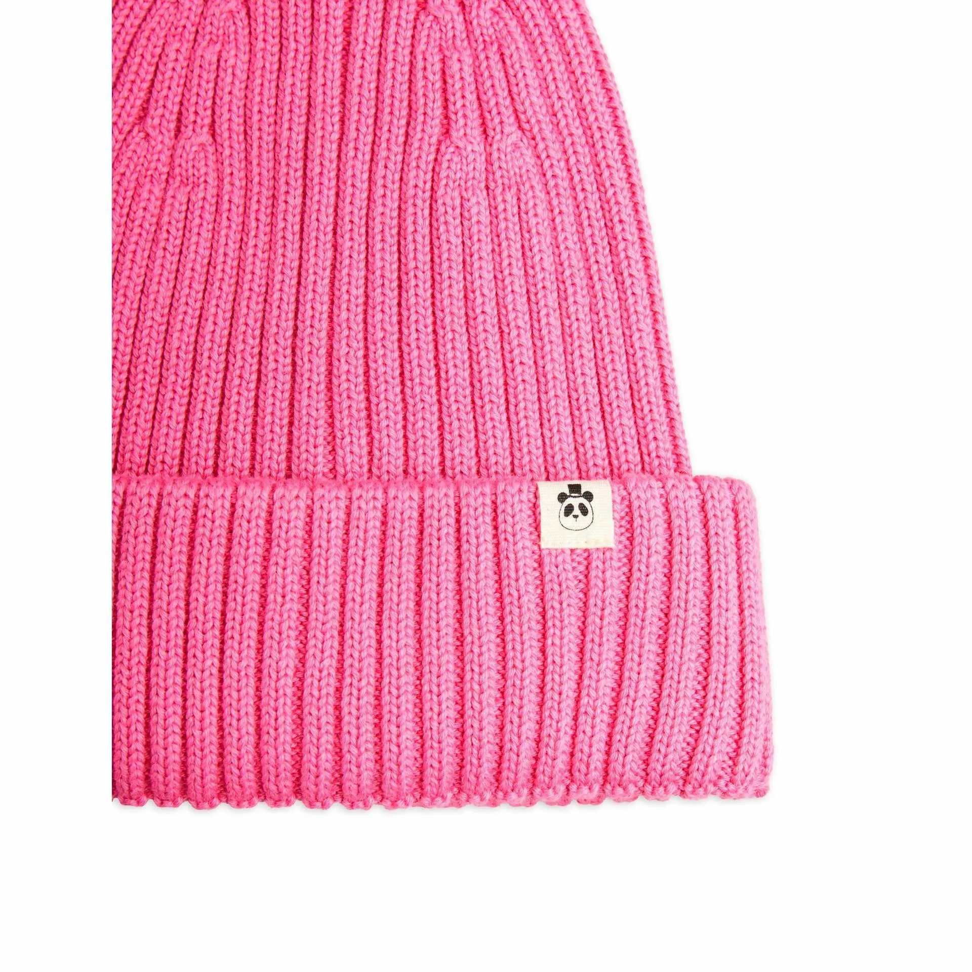 Mini Rodini - Pink knit beanie hat