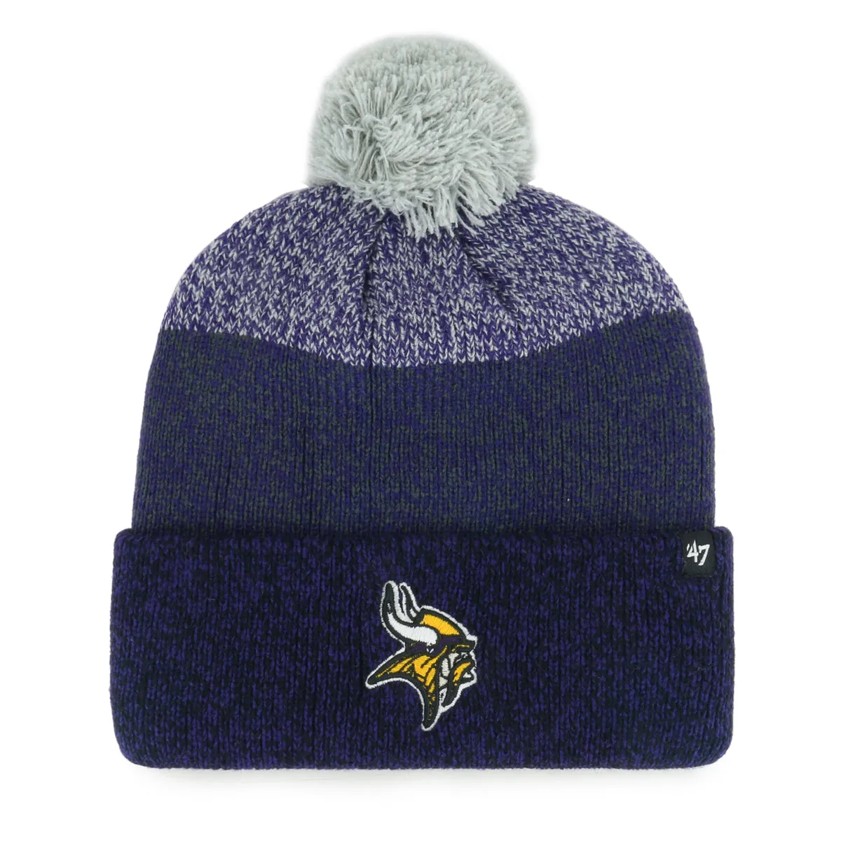 Minnesota Vikings '47 Brand Purple Freeze Cuff Knit w/ Pom